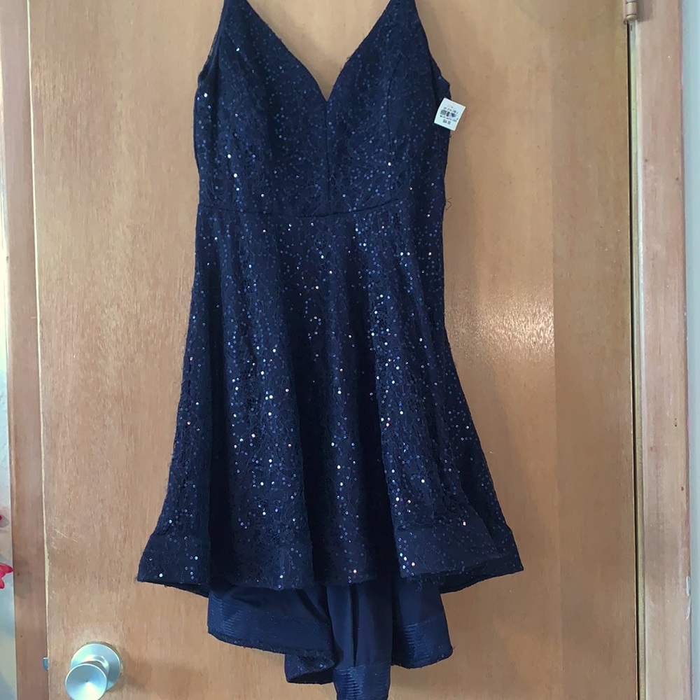 Short Formal Blue Dress